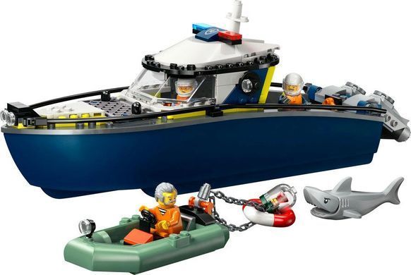 LEGO&reg; City Переслідування на поліцейському катері Іграшка 60456