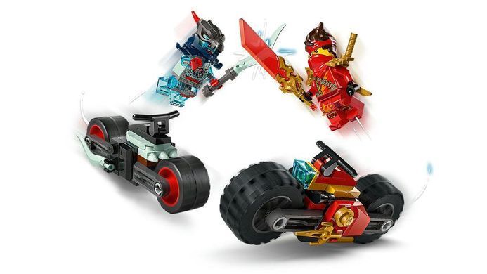 LEGO&reg; NINJAGO&reg; Швидкісні перегони Кая на мотоциклі з 2 іграшковими мотоциклами ніндзя 71838