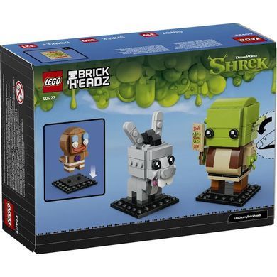 LEGO&reg; BrickHeadz&trade; &laquo;Шрек, Ослик і Гінгі&raquo; (40923)
