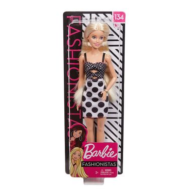 Лялька "Модниця" в чорно-білій сукні Barbie GHW50