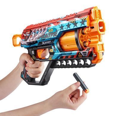 Быстрострельный бластер X-SHOT Skins Griefer Apocalypse, 12 патронов, 36561E