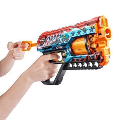 Быстрострельный бластер X-SHOT Skins Griefer Apocalypse, 12 патронов, 36561E