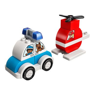 Конструктор LEGO Duplo Пожарный вертолет и полицейская машина 10957