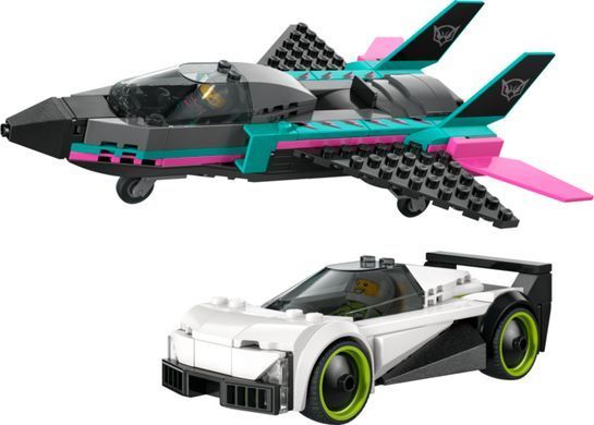 LEGO City Реактивный самолет против автомобиля 60489