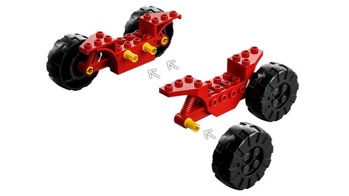 Конструктор LEGO NINJAGO® Автомобільна й байкова битва Кая і Раса 71789